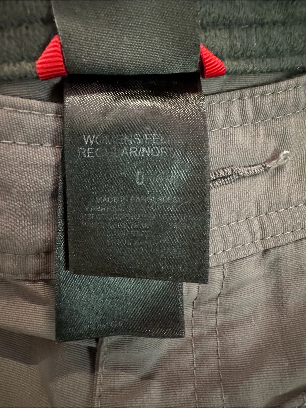 North Face Gray Hiking Trail Shorts Zip Pocket Size XS